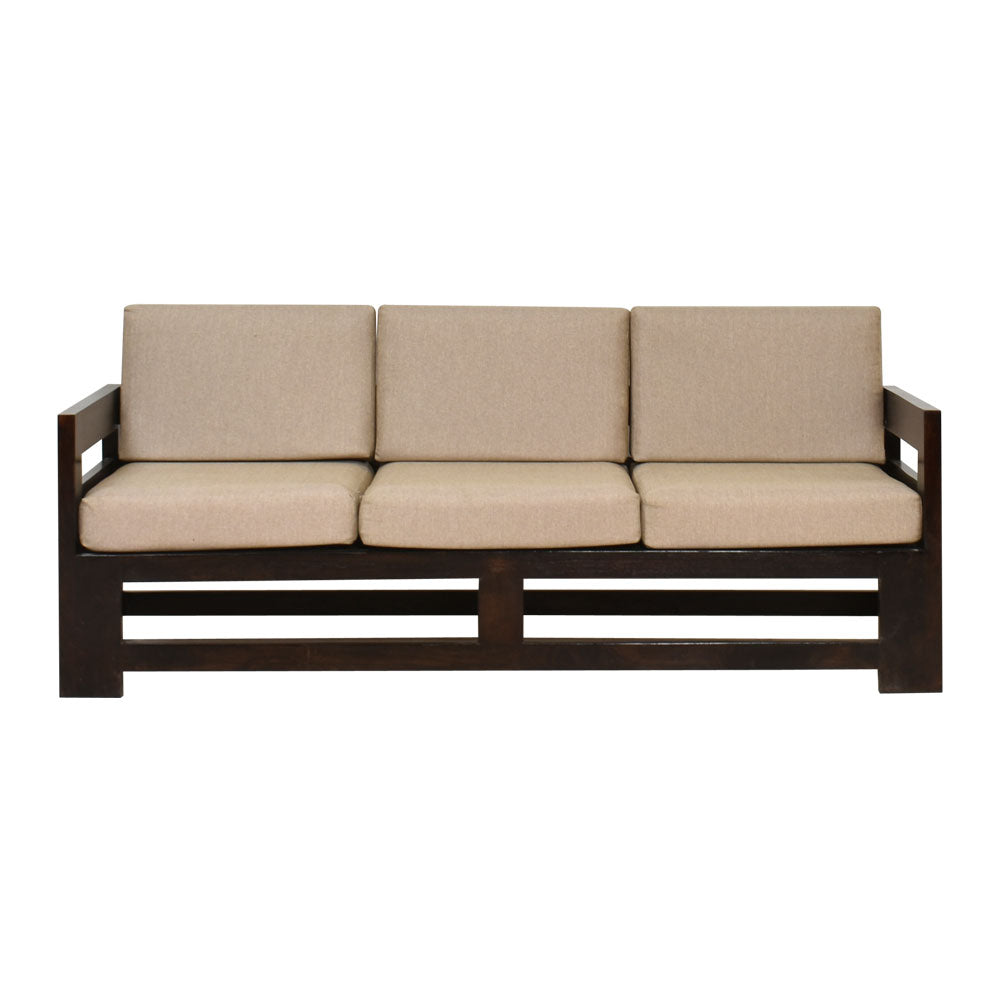 Zainab Wood Stegen 5 Seater Sofa set
