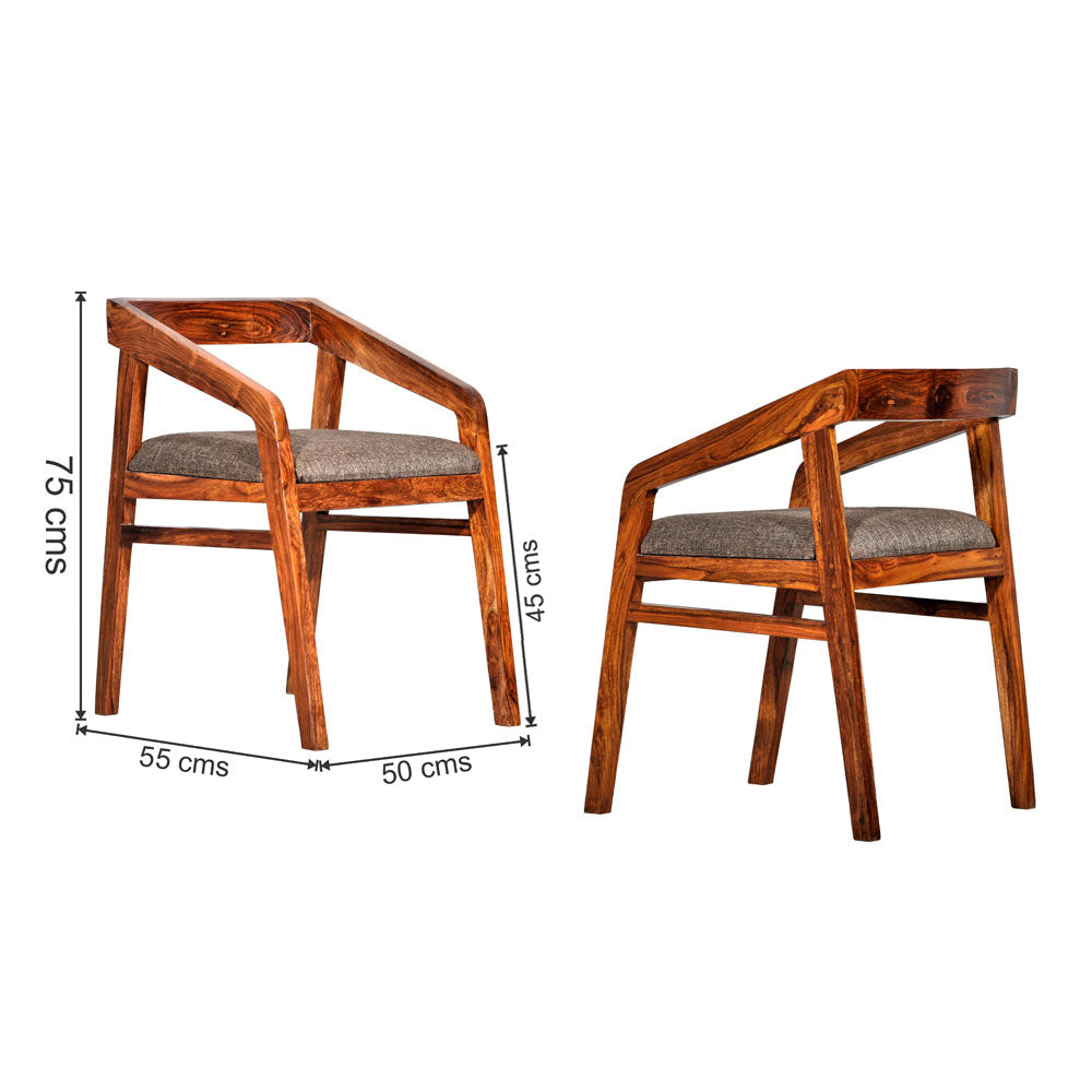 Nancy Aarm Chairs Made of Solid Sheesham Wood