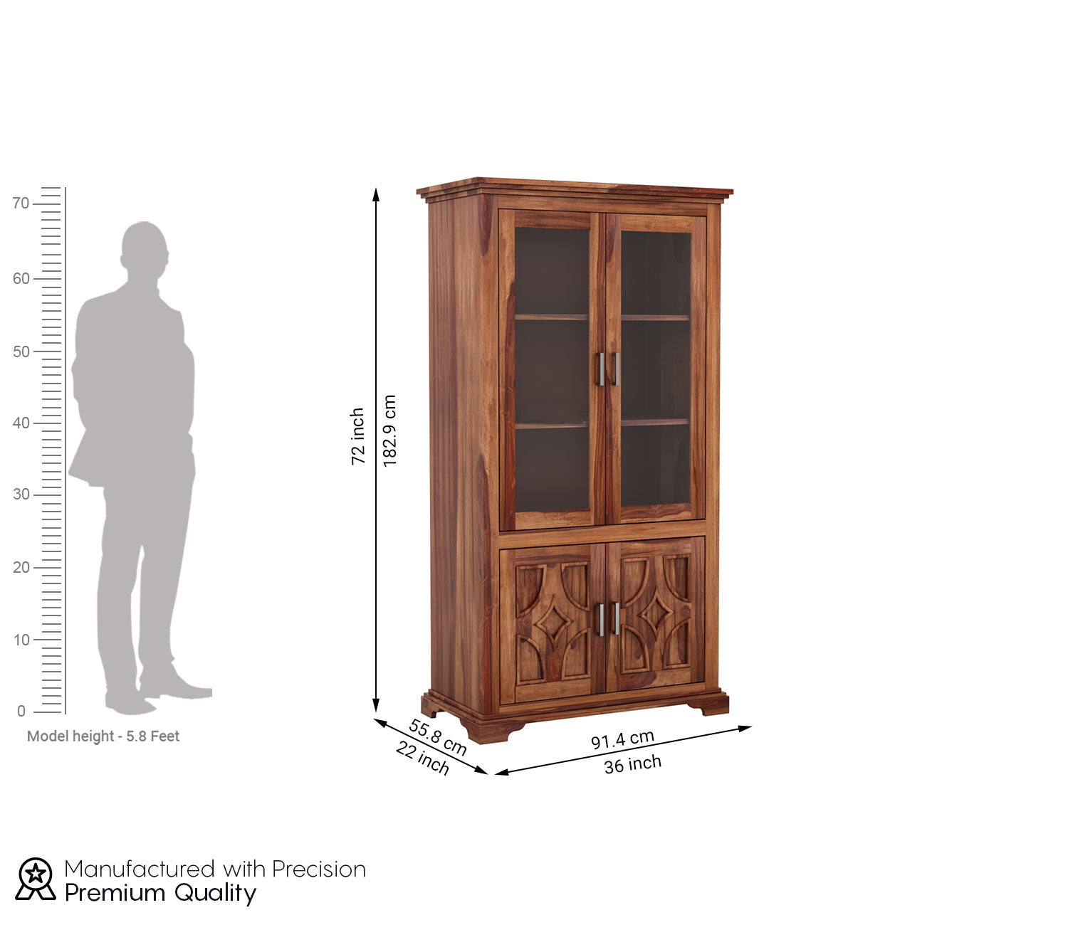 Adriel Double Door Crockery Unit