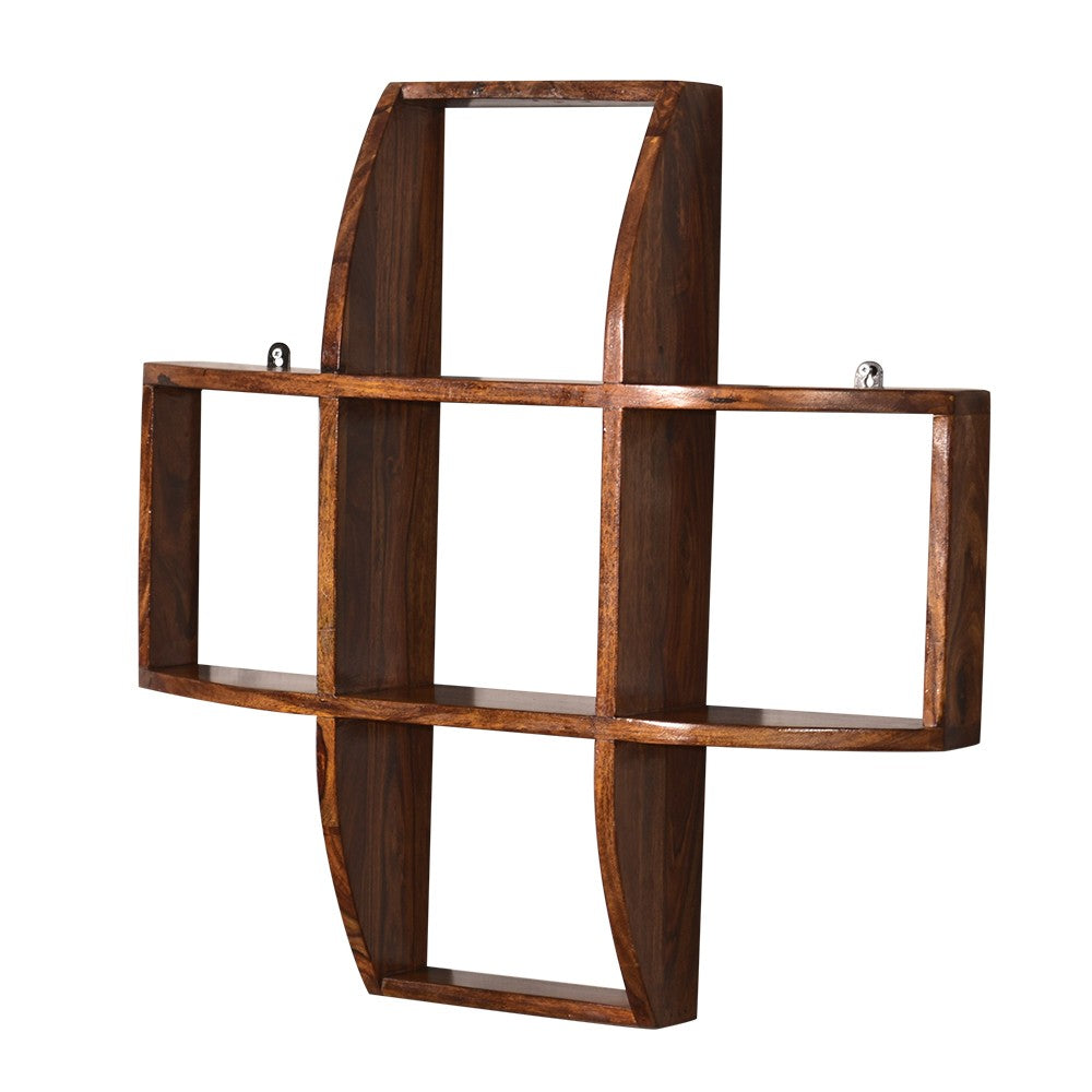 Alison Wall Shelf Criss-Cross 2 Tier