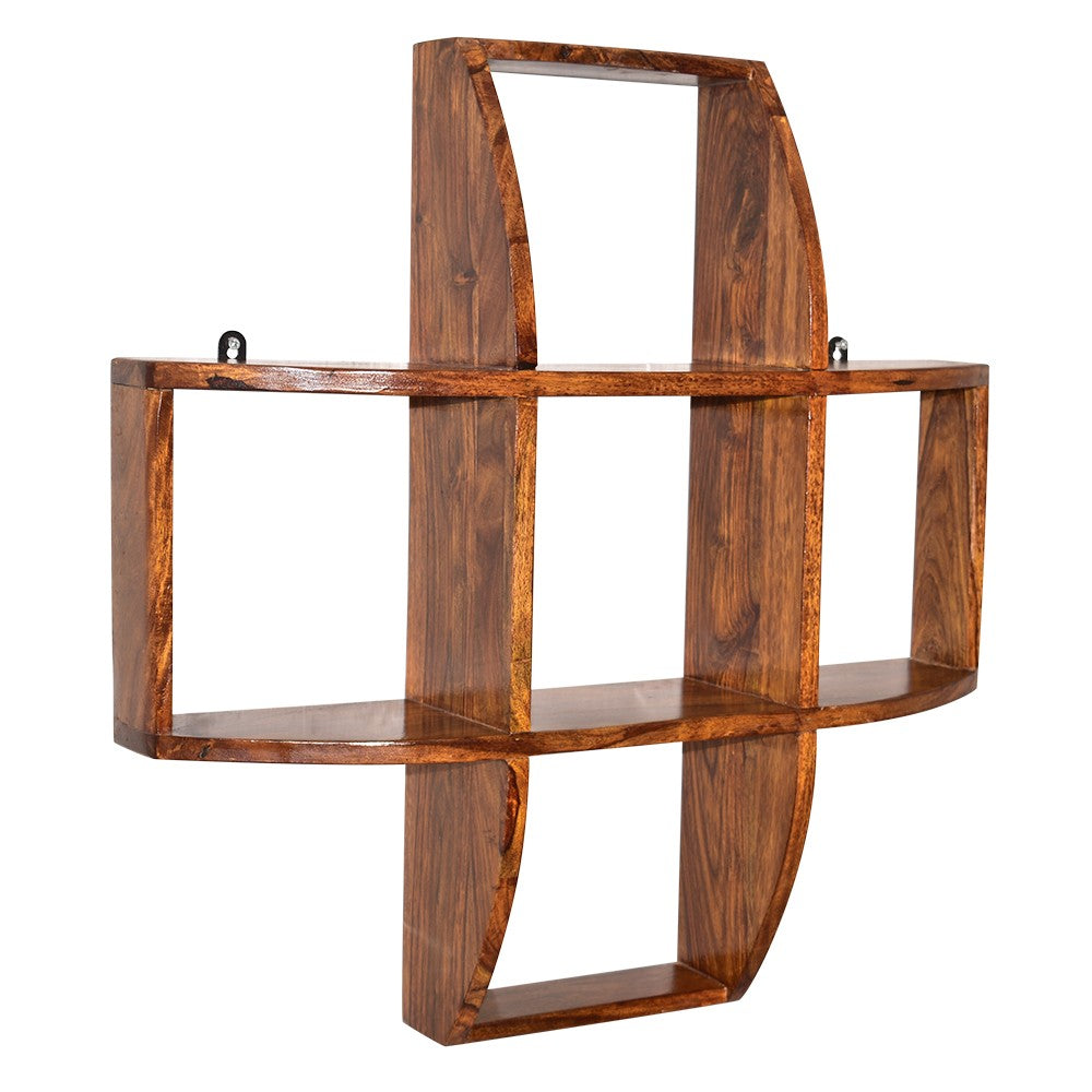 Alison Wall Shelf Criss-Cross 2 Tier