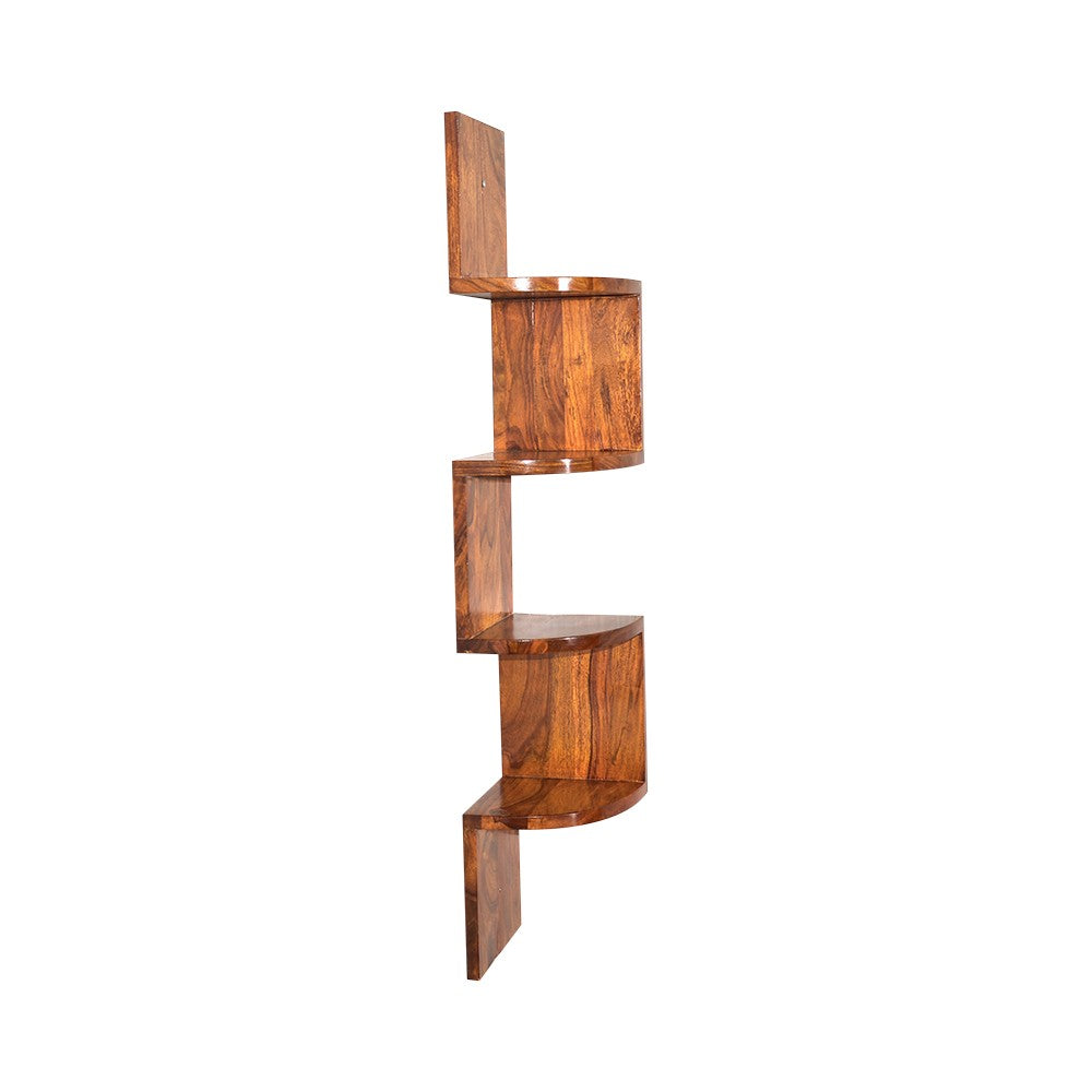 Maddison Wall Shelf Zig-Zag 4 Tier