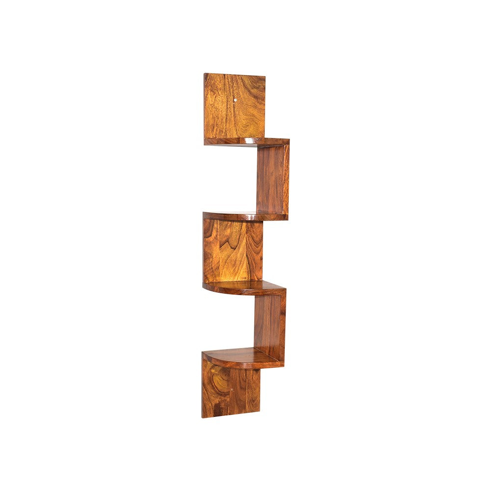 Maddison Wall Shelf Zig-Zag 4 Tier