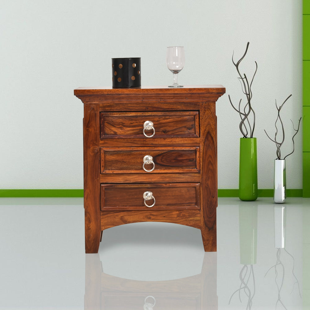 Chandler Sheesham Wood Bedside Table