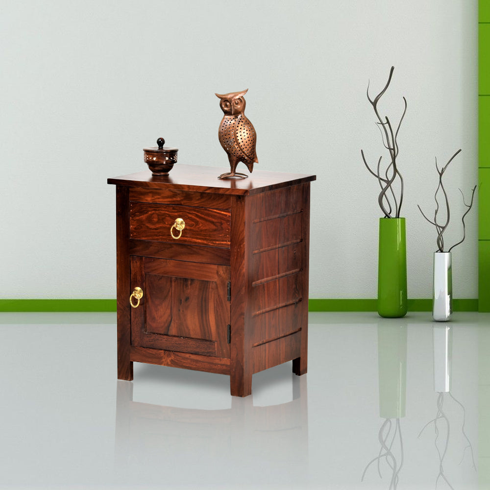 Elliot Wood Bedside Table for Bedroom