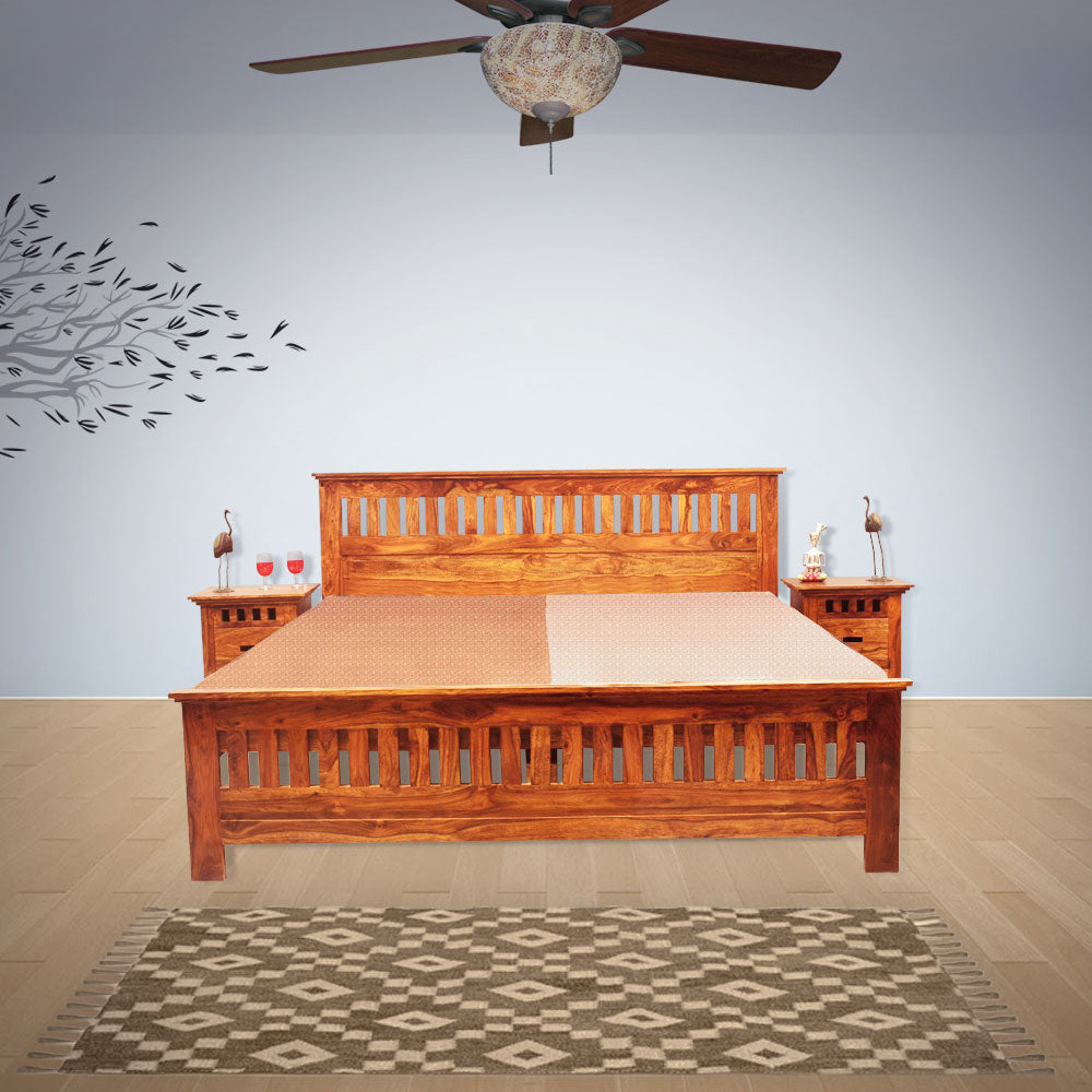 Kahlani Sheesham Wood Slatted Bed