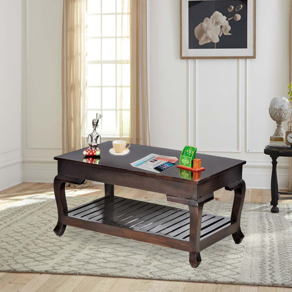 Charlee Wooden Striado Center Table
