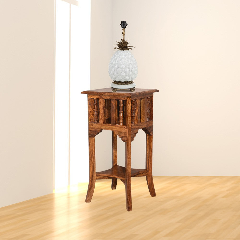 Ellianna Sheesham Wooden Lamp Stand