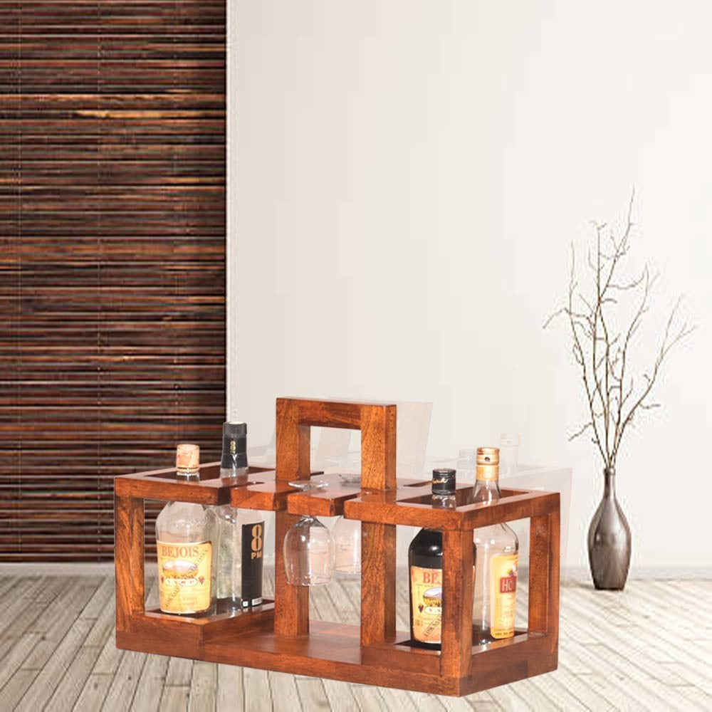 Elina Wood Basket Design Bar