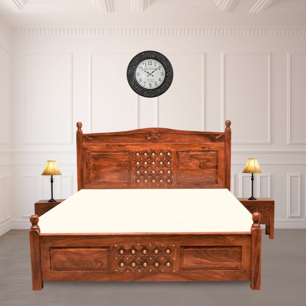 Natasha Wooden Home Downey Bed Without Storage
