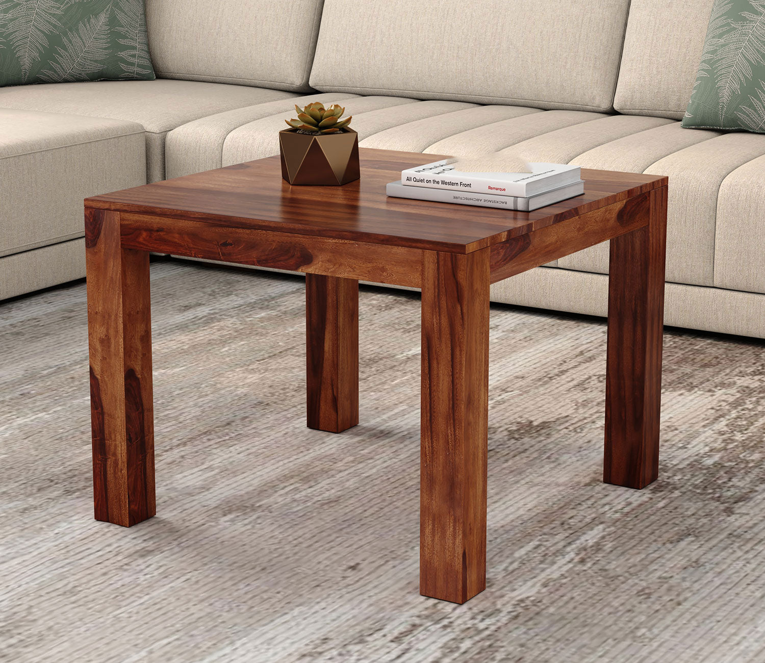 Delilah Sheesham Wood Square Coffee Table