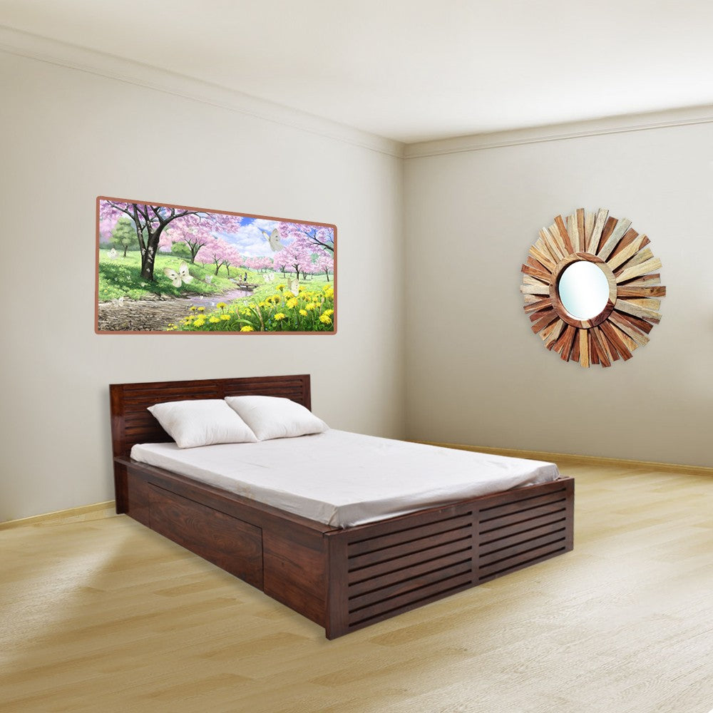 Neriah Wooden Home Cambrey Bed With Storage