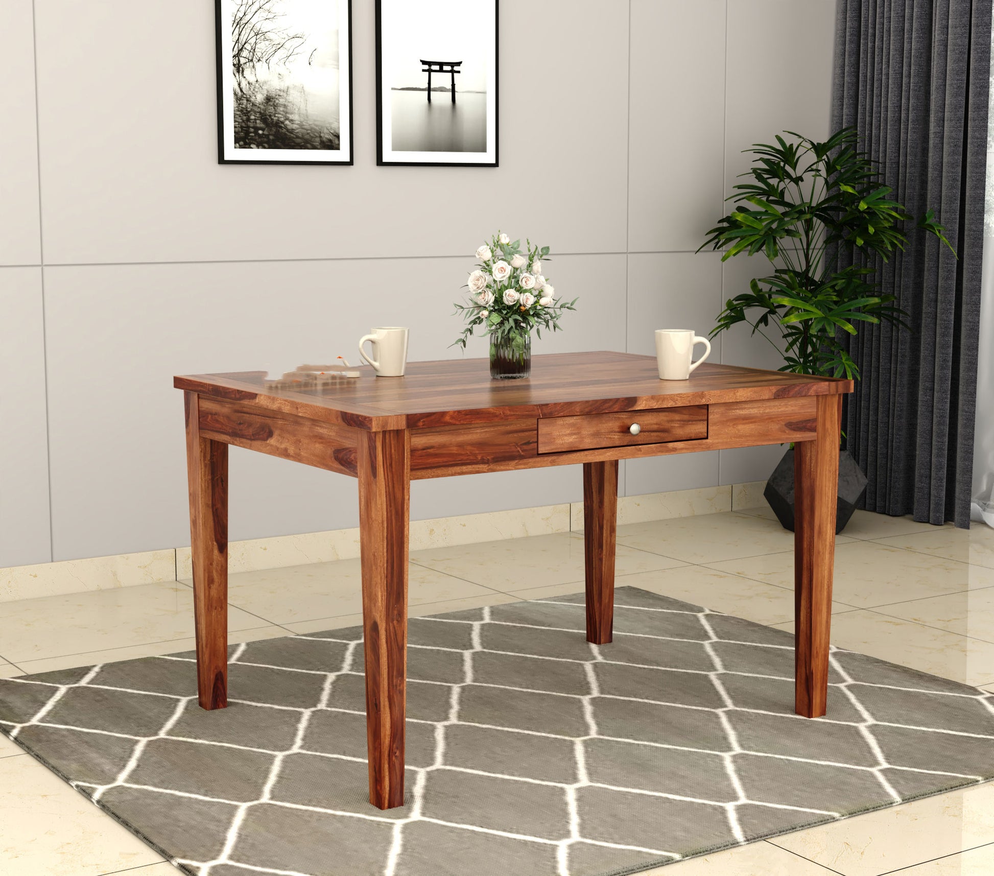 Issac Compact 4 Seater Dining Table