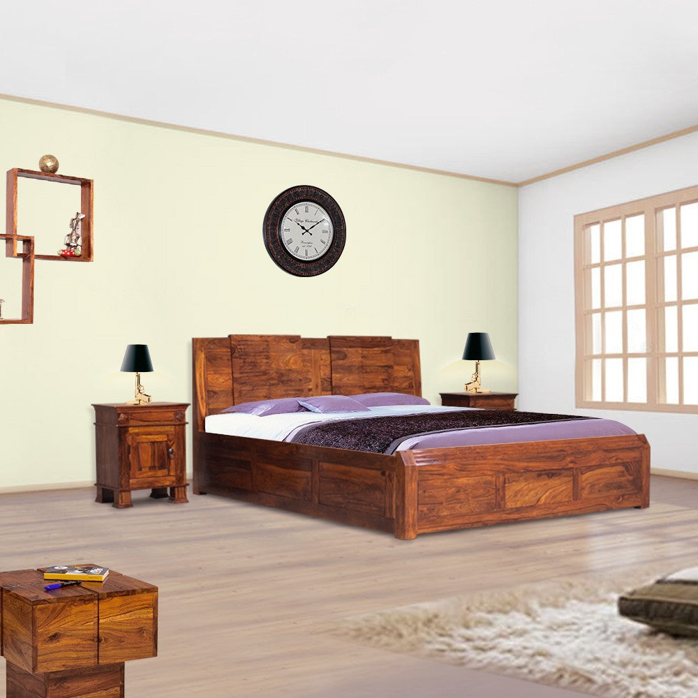 Dania Wooden Home Bed With Box Bed