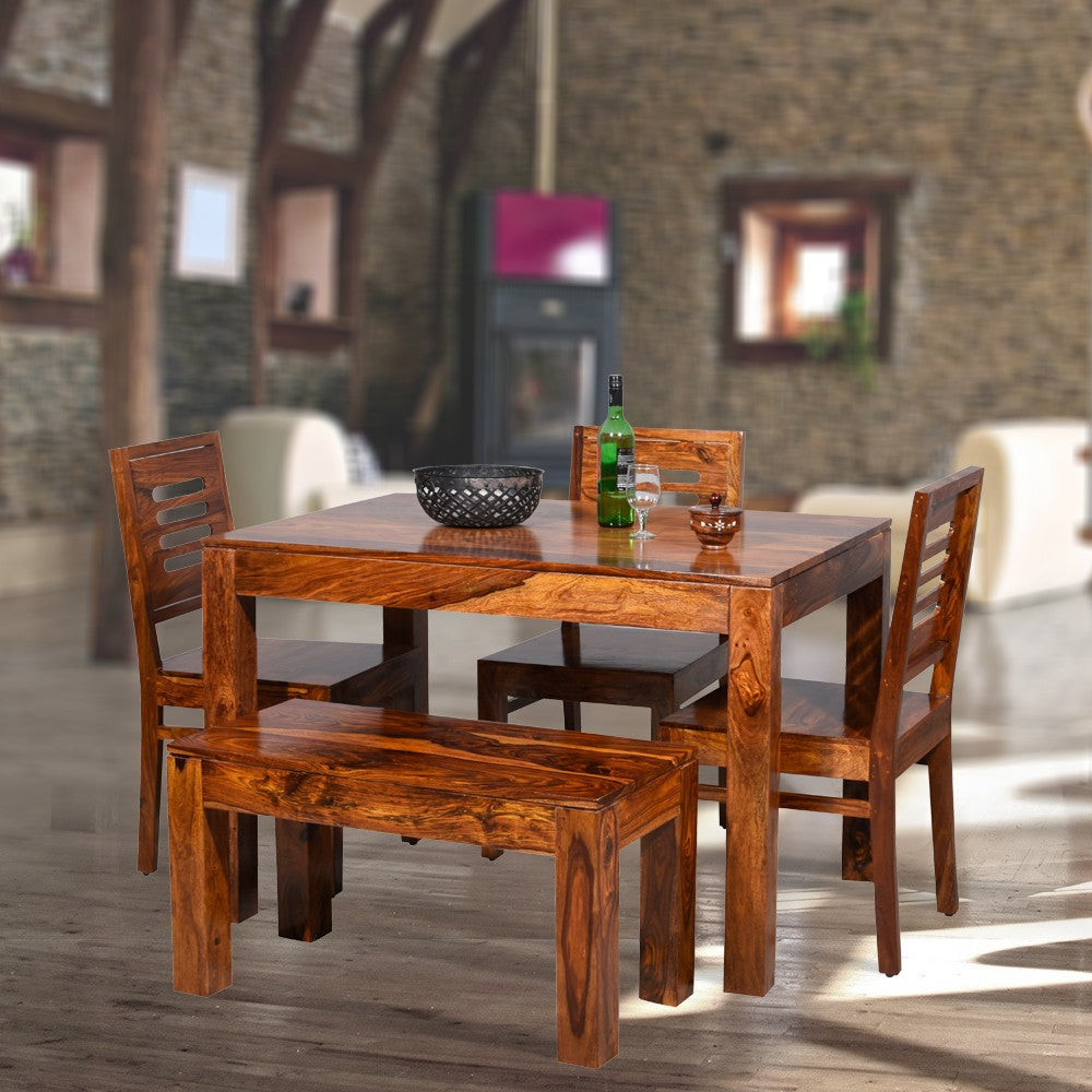 Haisley Sheesham Wooden Dining Table