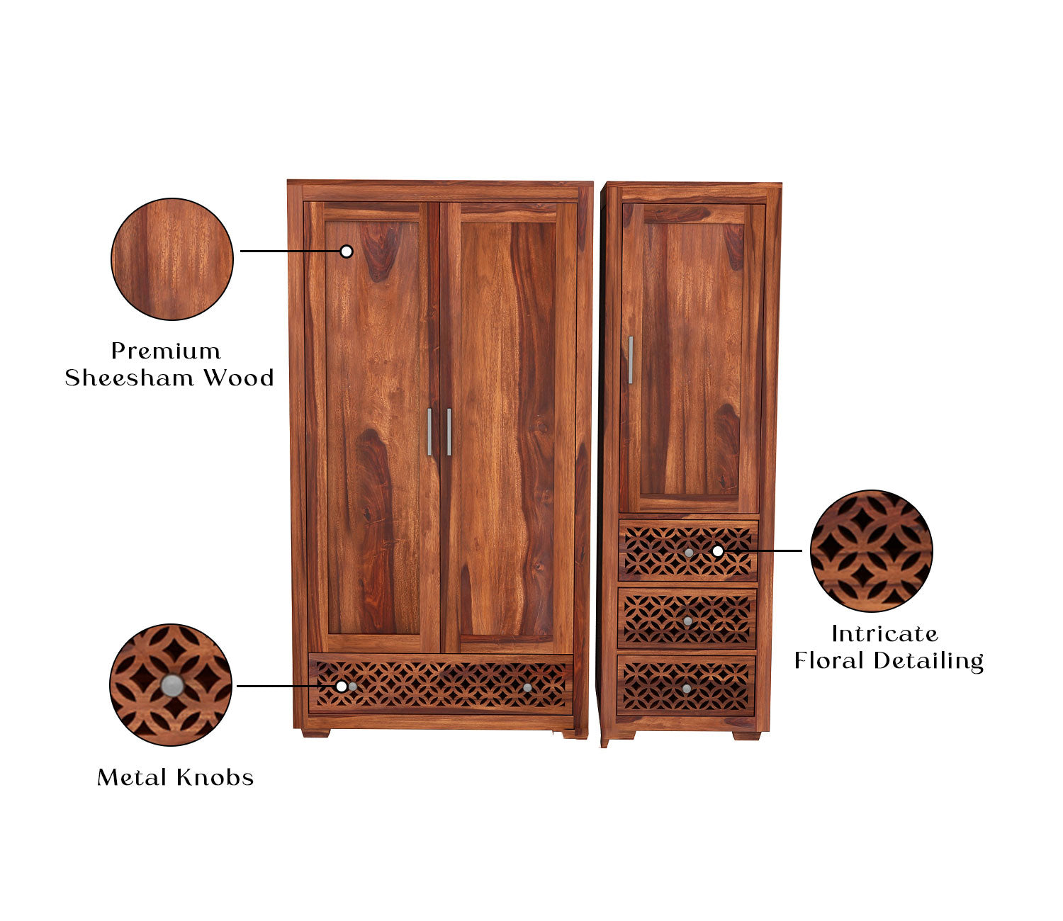 Onyx 3 Door Multi Utility Wardrobe