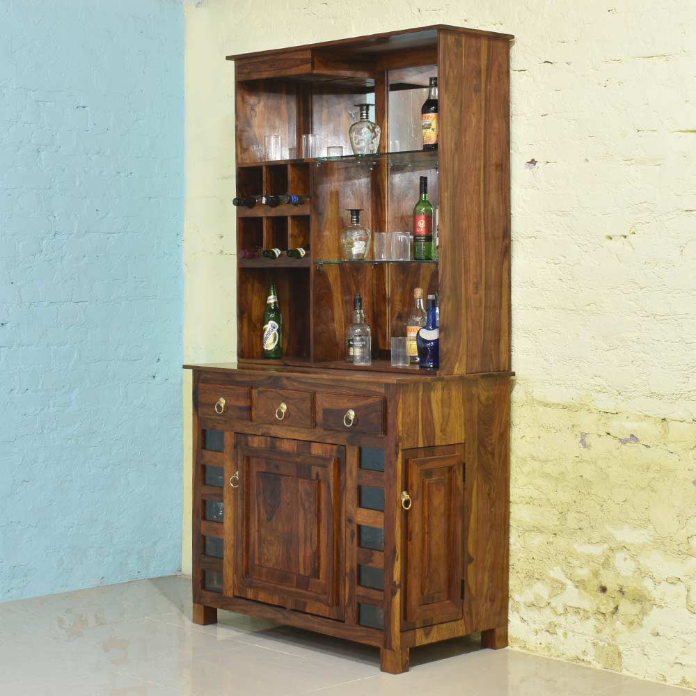 Laila Sheesham Wood Bar