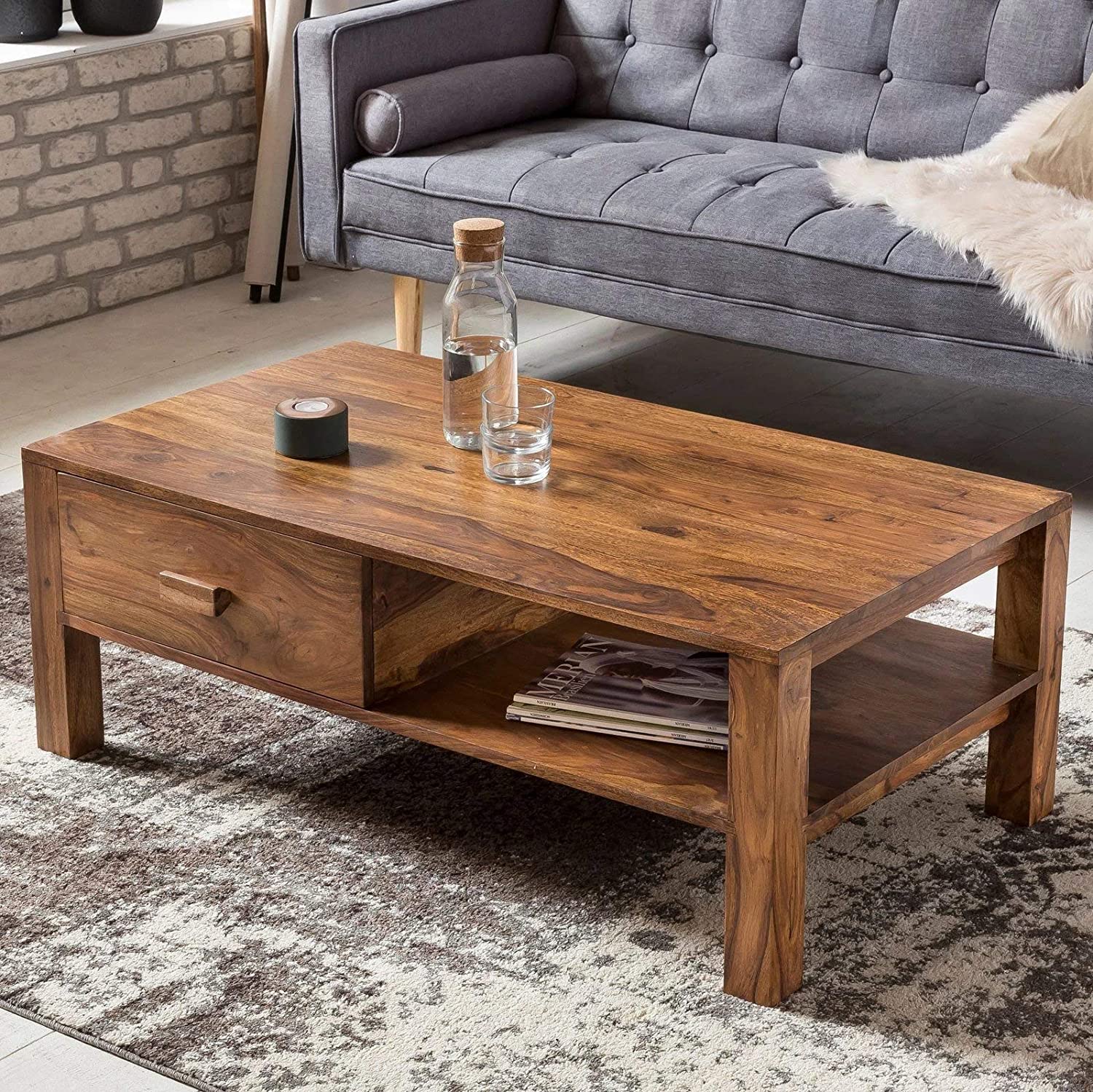Everleigh Sheesham Wood Center Table