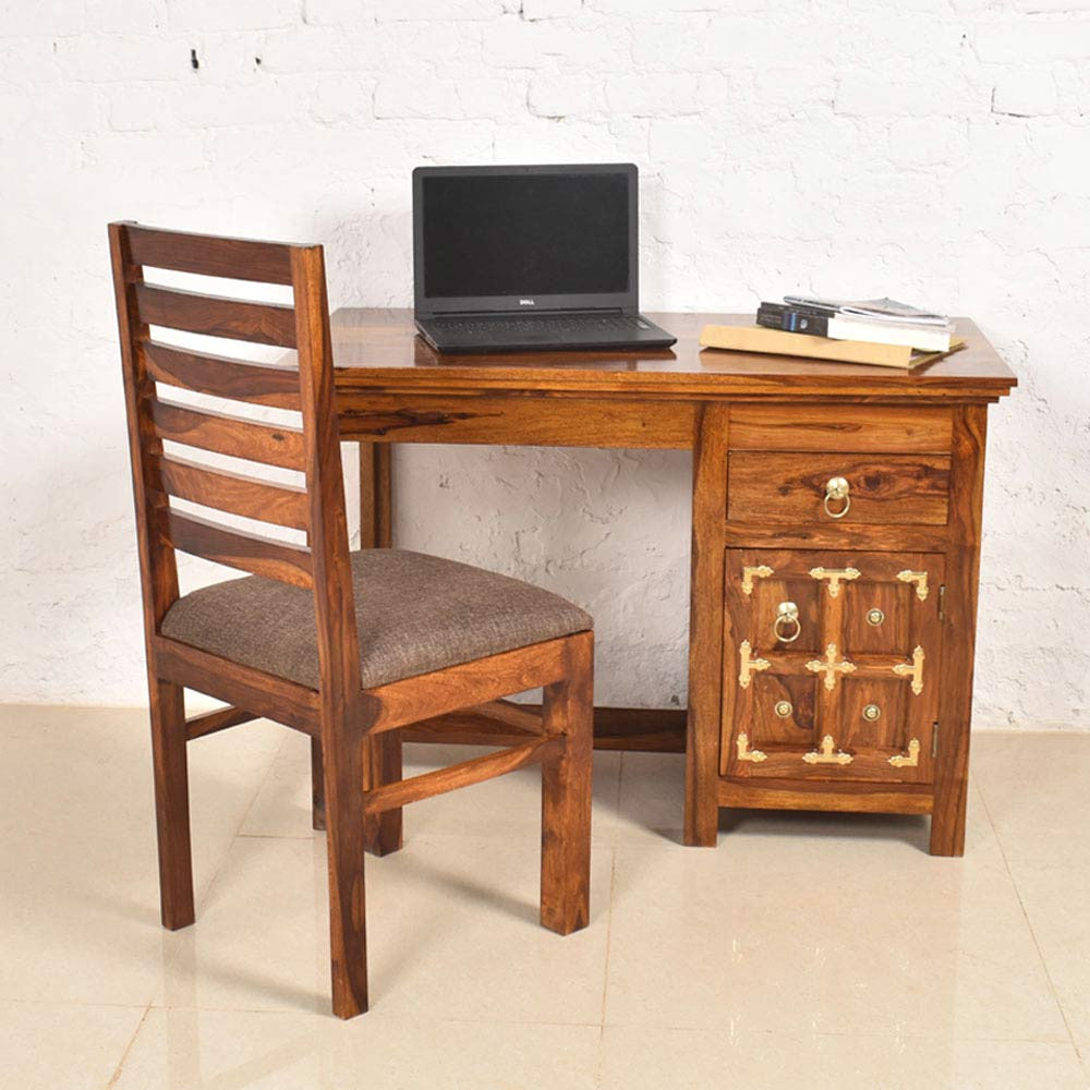 Annie Sheesham Wood Study and Office Table