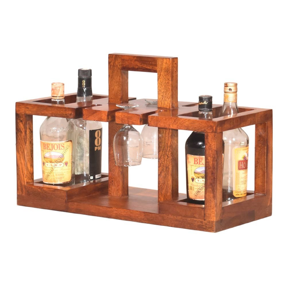 Elina Wood Basket Design Bar