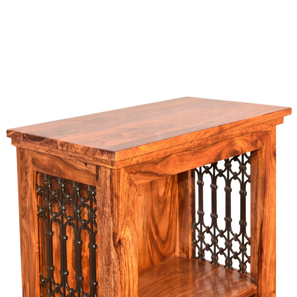 Nyomi Wood Small Jali Bookshelf