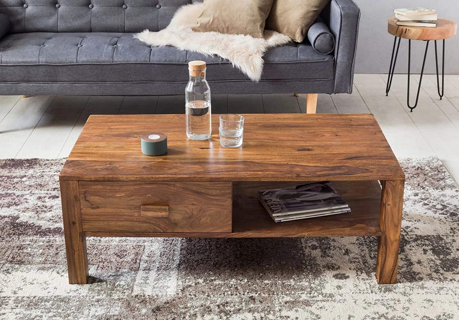 Everleigh Sheesham Wood Center Table