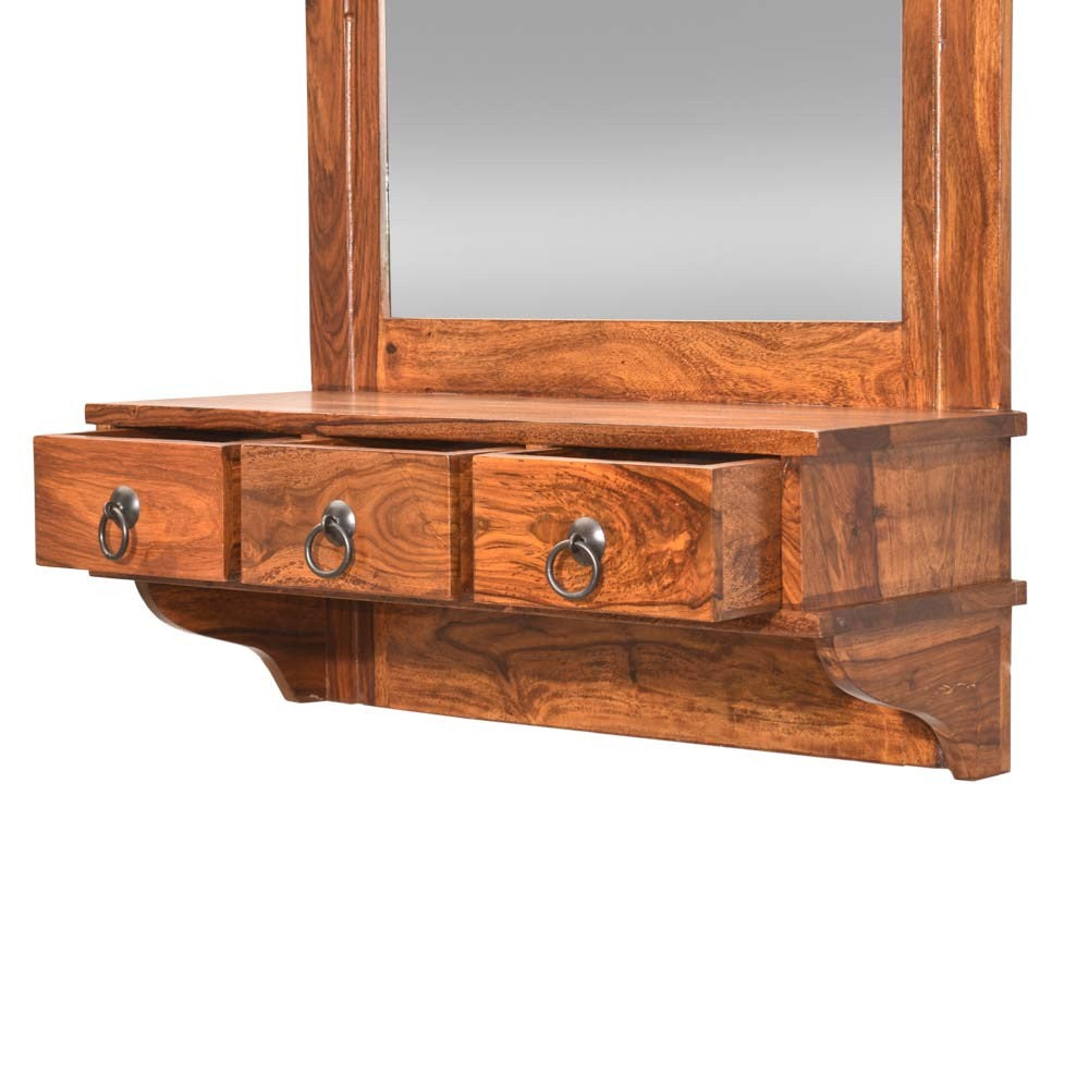 Arlet Wooden Lifestyle Dressing Mirror With 3 Storage Drawers