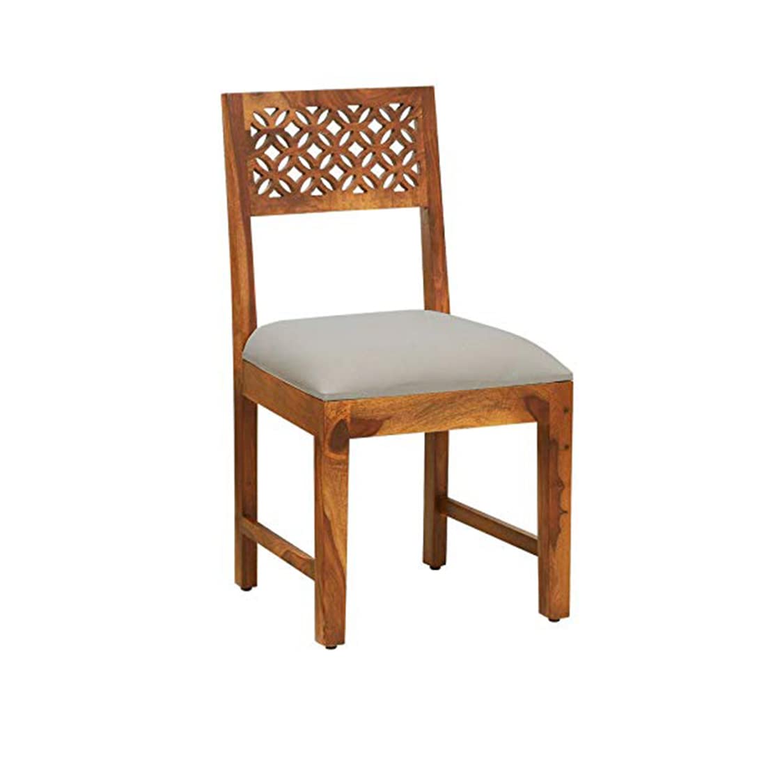 Chubster Wood Sheesham CNC Chair Dining Table in Natural