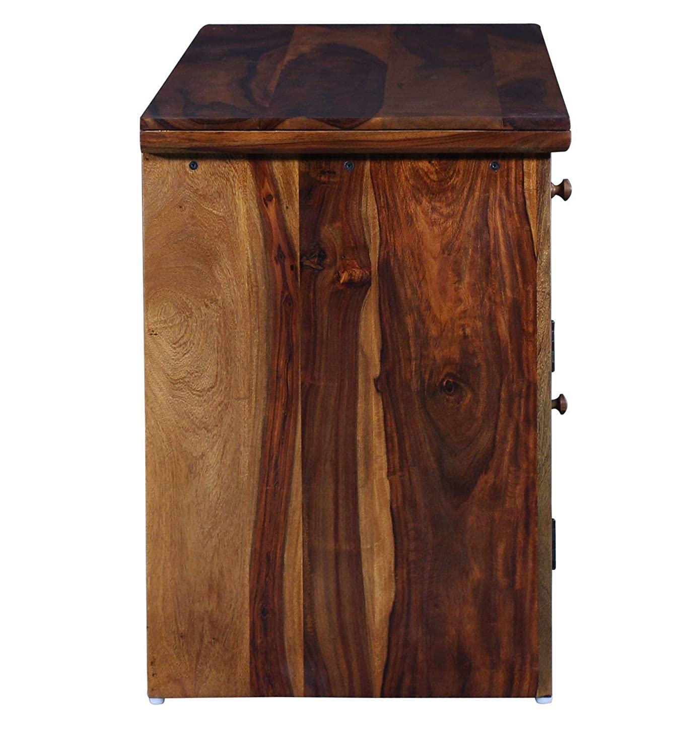 Hadley Sheesham Wood Study and Office Table With Natural Honey Finish