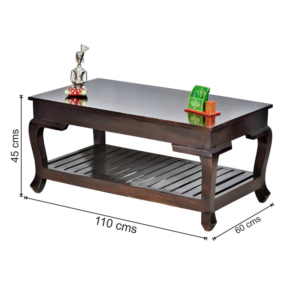 Charlee Wooden Striado Center Table