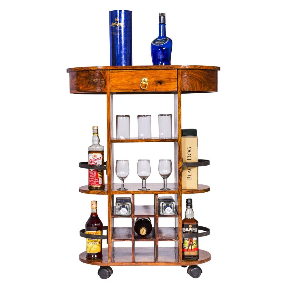 Adriana Sheesham Wood Trolley/Bar
