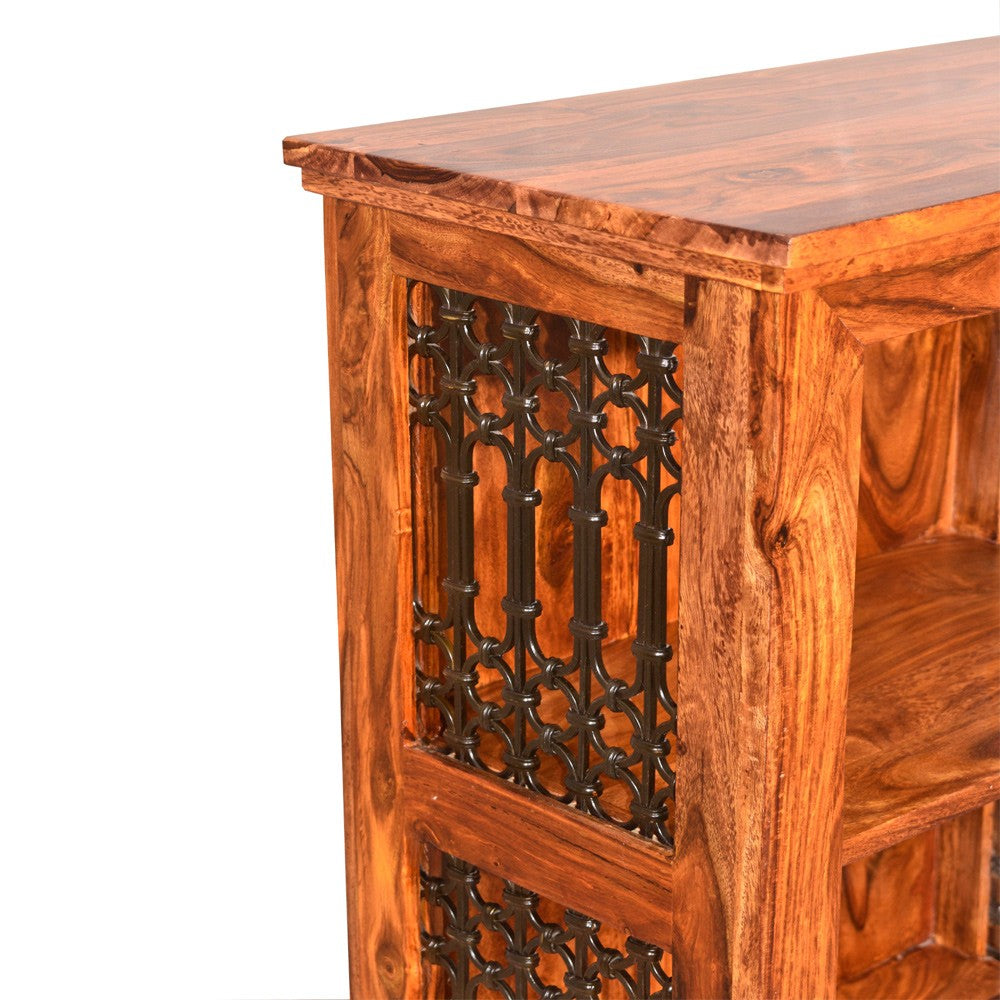 Nyomi Wood Small Jali Bookshelf