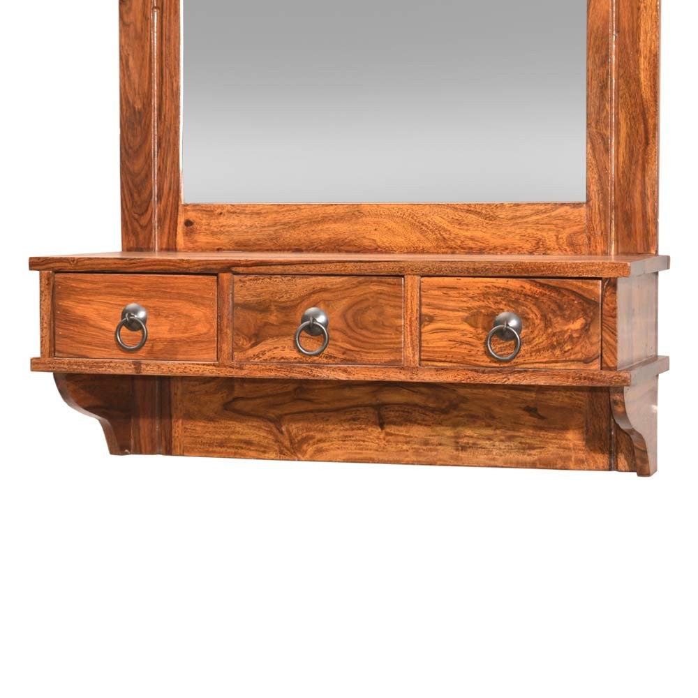 Arlet Wooden Lifestyle Dressing Mirror With 3 Storage Drawers