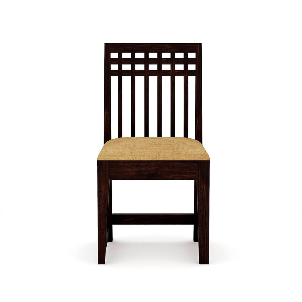 Cecilia Wood Dining Table 6 Seater / 6 Seater Dining Set with Chairs for Dining Room Walnut Color