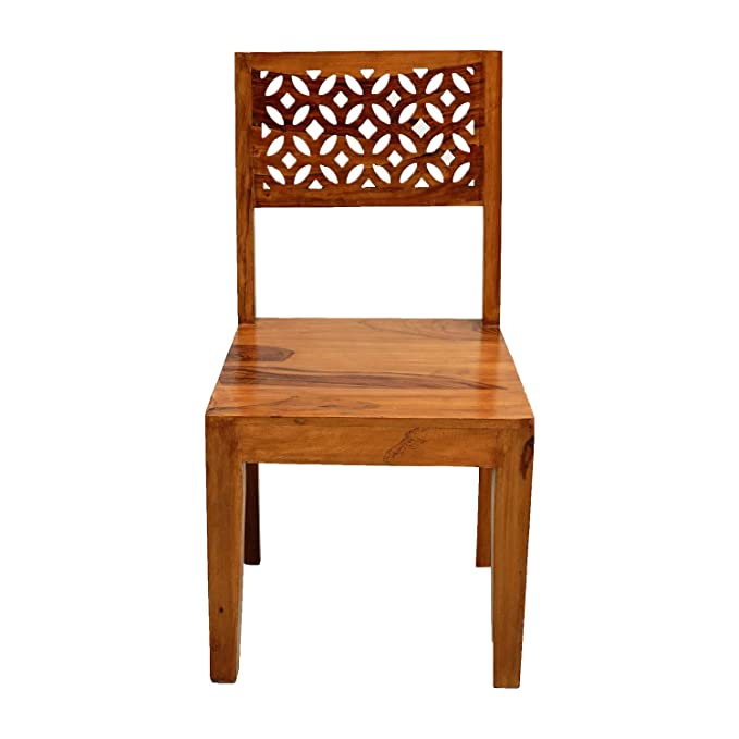Jazz Wood 4 Seater Dining Set with Chair for Dining Room Honey Color