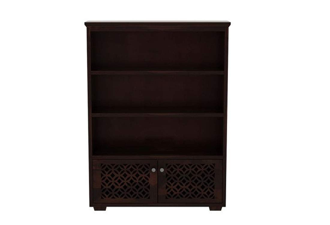 Kehlani Sheesham Wooden 2 Door CNC Bookshelf