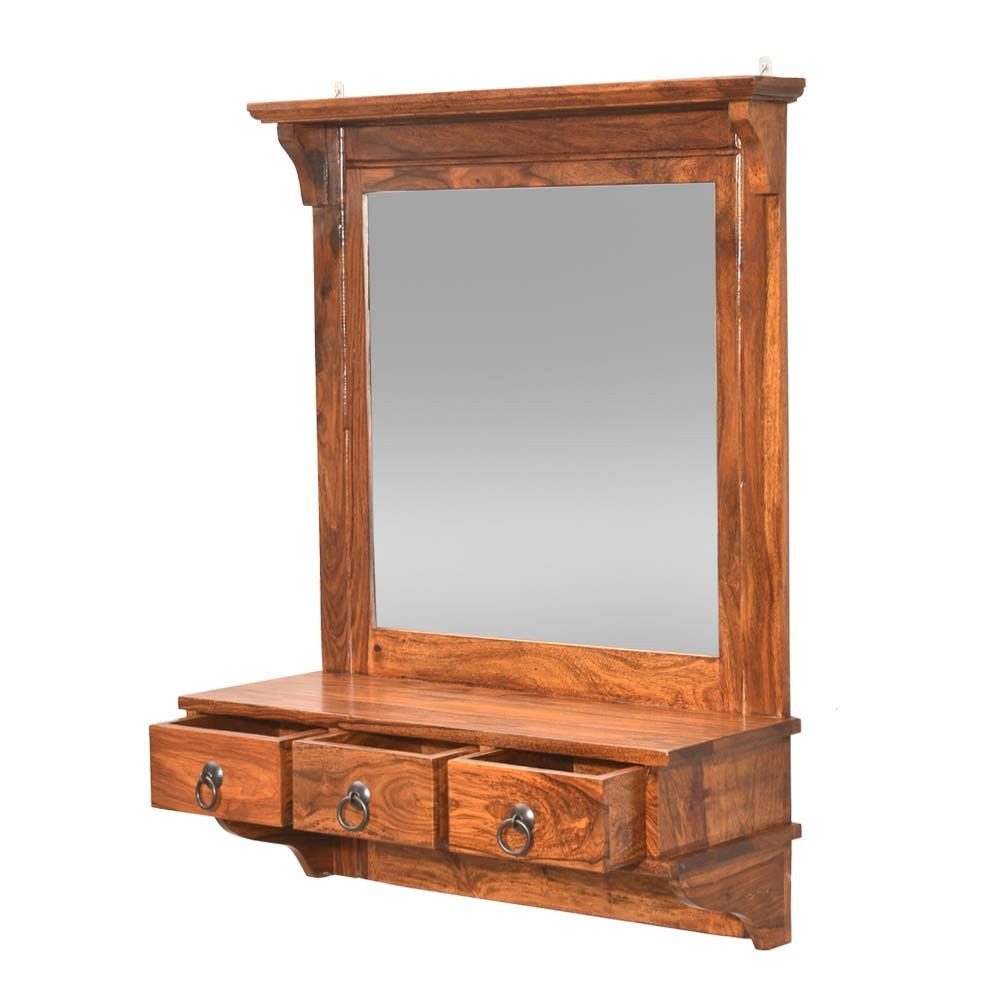 Arlet Wooden Lifestyle Dressing Mirror With 3 Storage Drawers