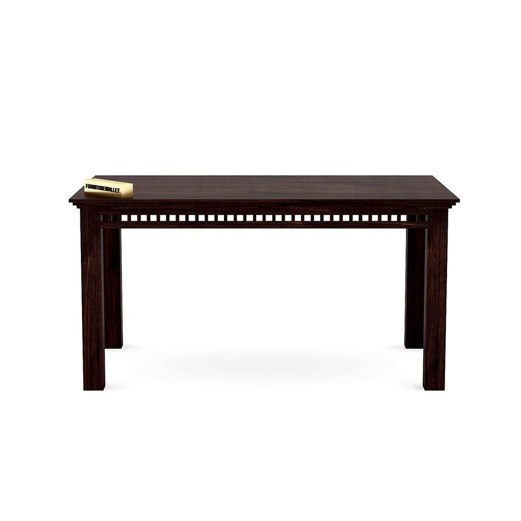 Cecilia Wood Dining Table 6 Seater / 6 Seater Dining Set with Chairs for Dining Room Walnut Color