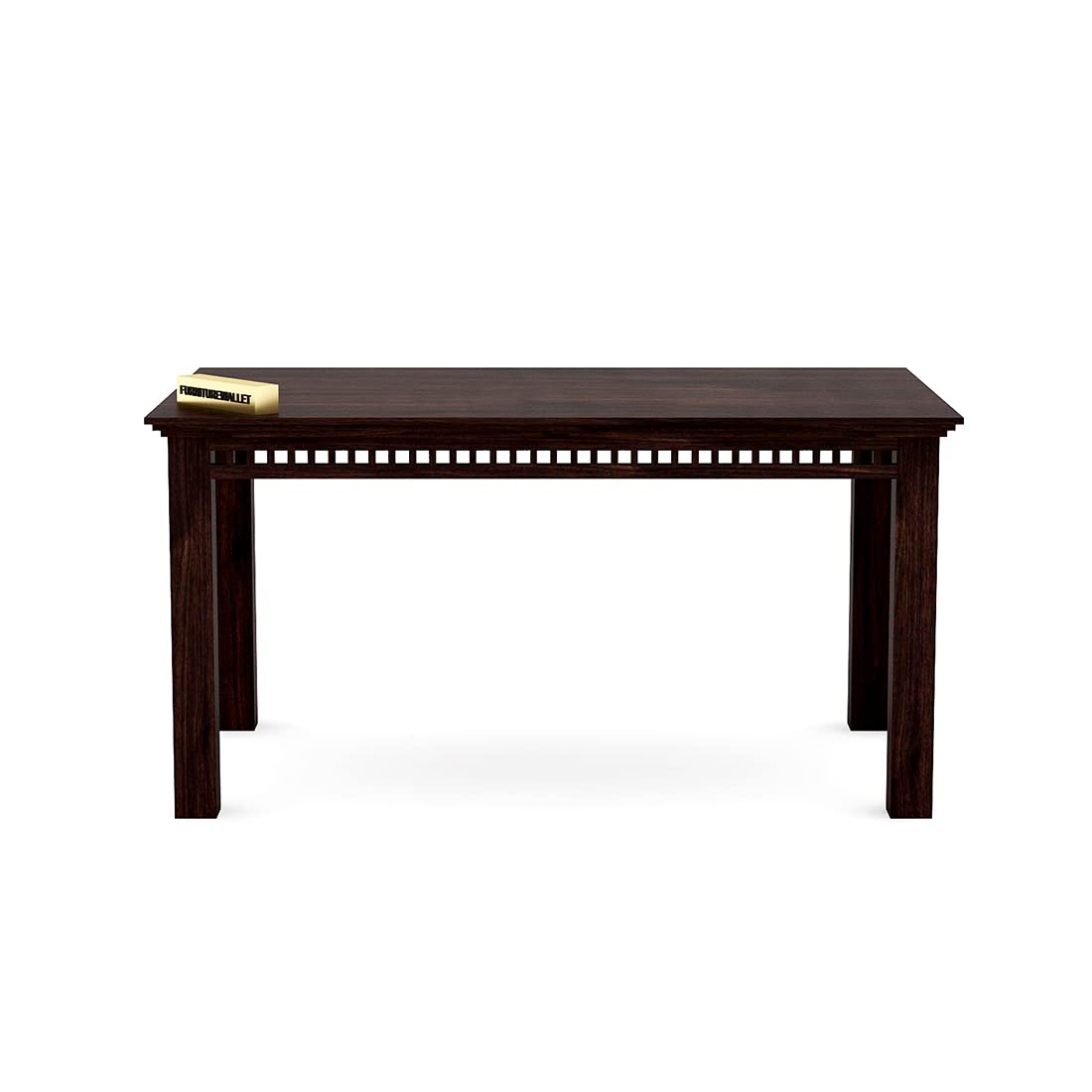 Cecilia Wood Dining Table 6 Seater / 6 Seater Dining Set with Chairs for Dining Room Walnut Color