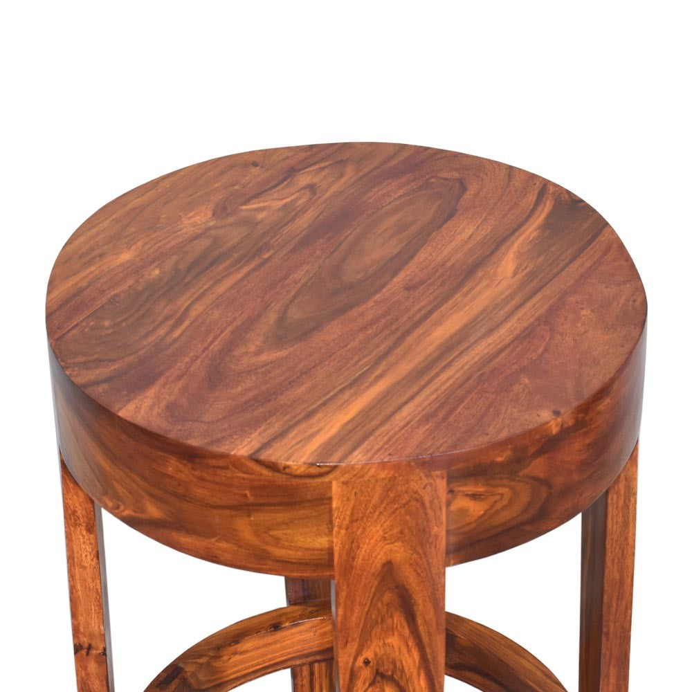 Bonnie Wooden Rounded Bar Chair
