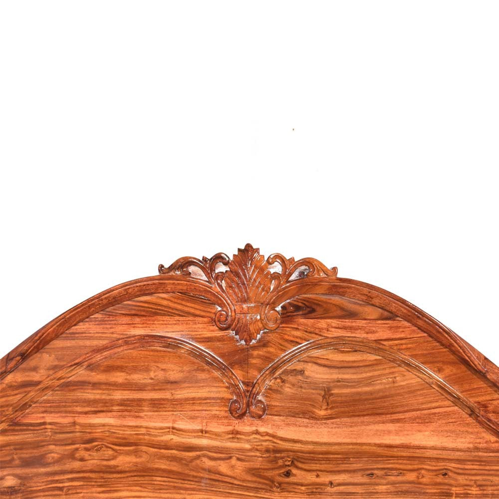 Shiloh Wood Sheesham Bed With Carving Design