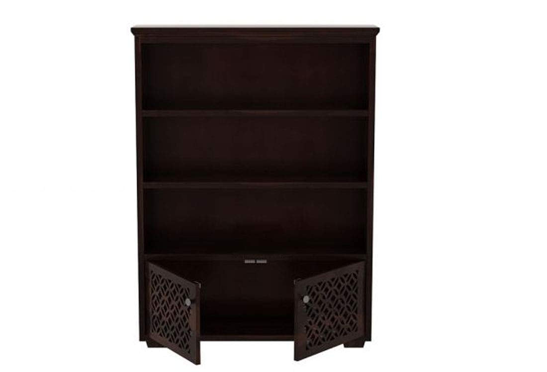 Kehlani Sheesham Wooden 2 Door CNC Bookshelf