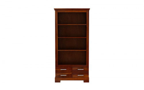 Valeria Sheesham Wooden 4 Drawer Bookshelf