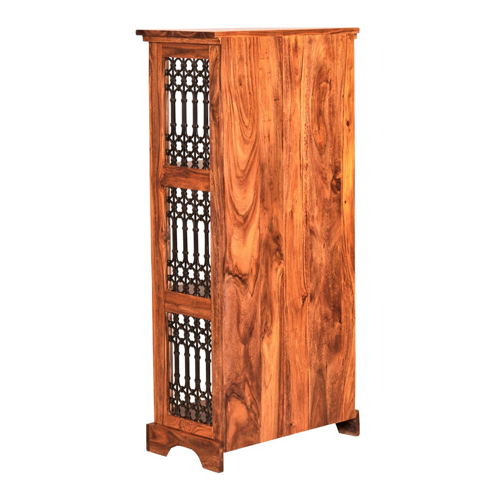 Nyomi Wood Small Jali Bookshelf