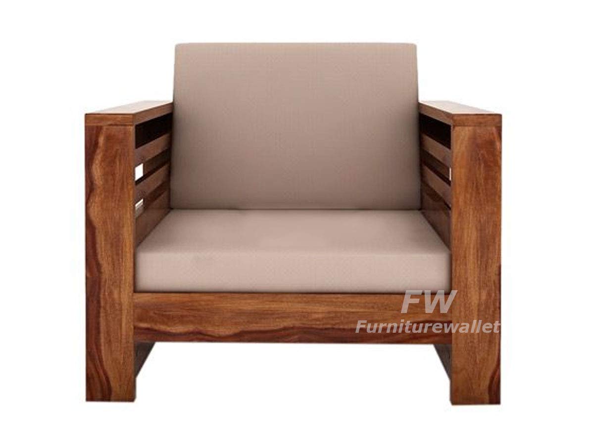 Brianna Sheesham Wood Sofa Set for Living Room Without Pillow