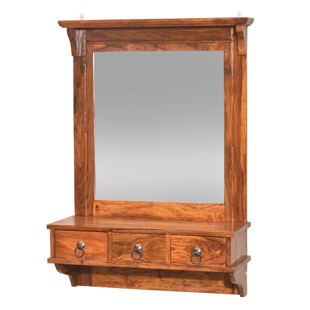 Arlet Wooden Lifestyle Dressing Mirror With 3 Storage Drawers