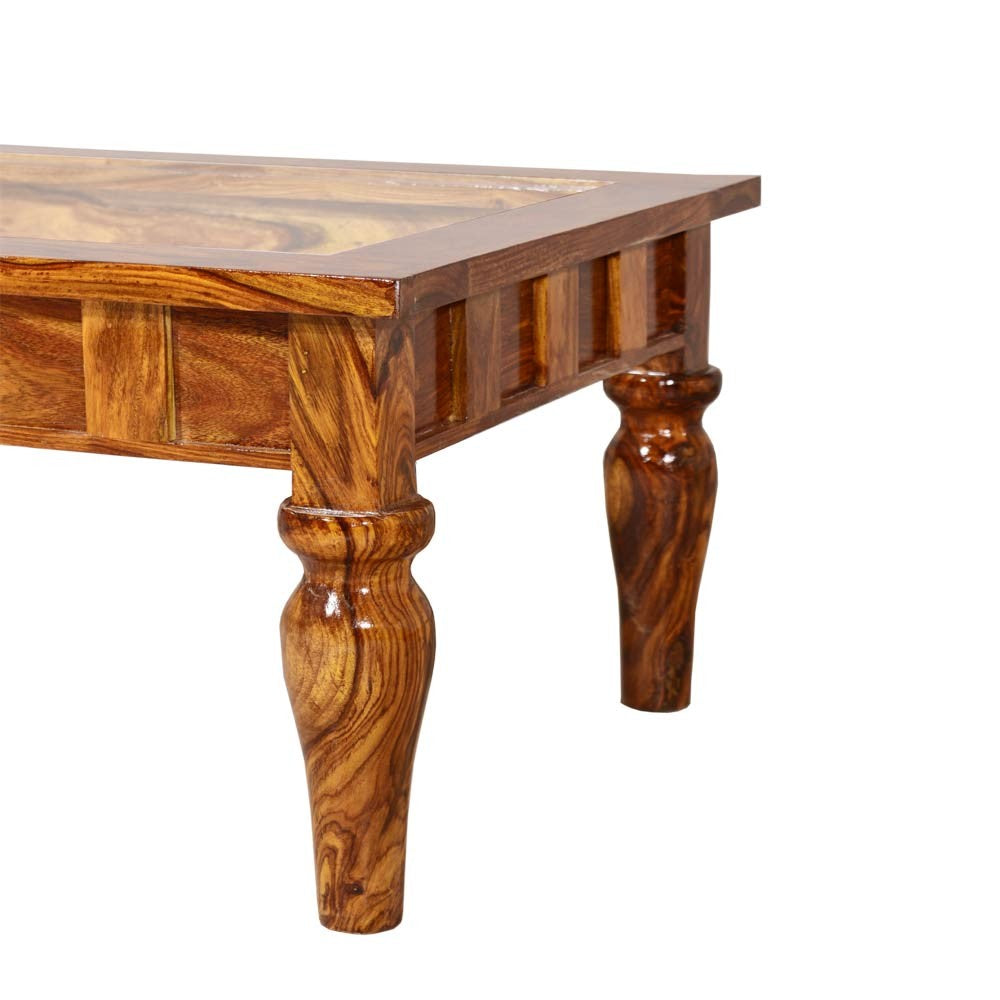 Fiona wooden Glass Top Center Table