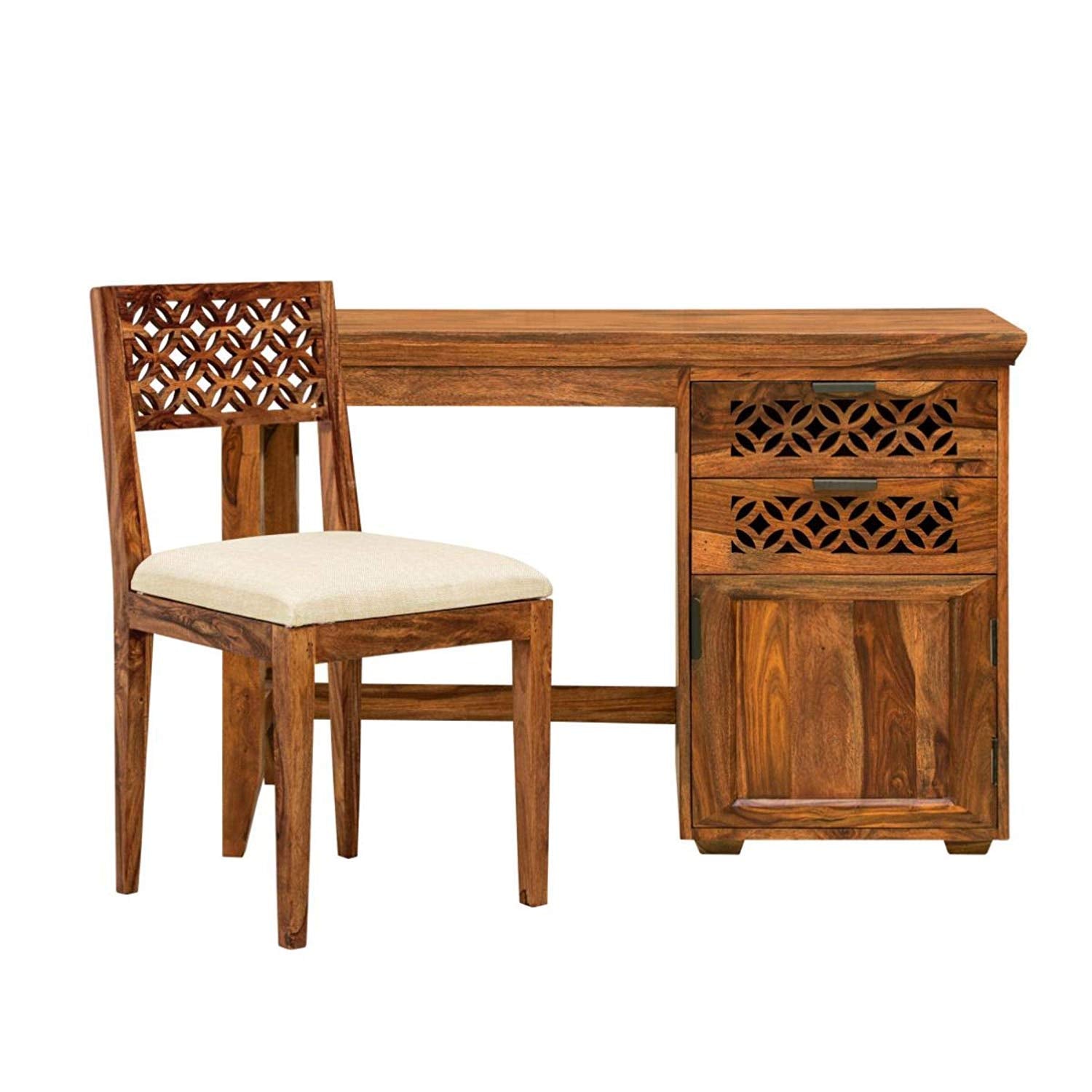 Norah Wood Study and Office Table With Chair