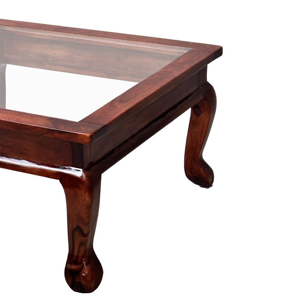 Arielle Glass Top Center Table