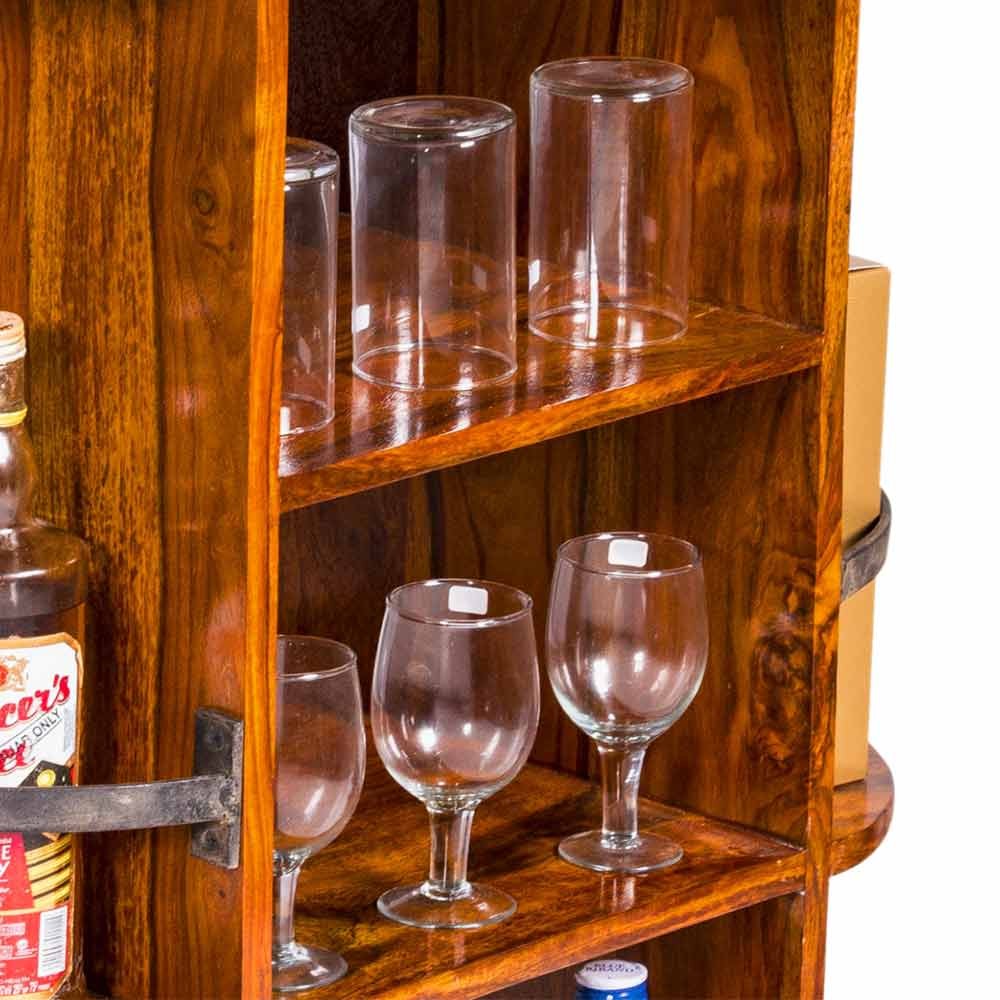 Adriana Sheesham Wood Trolley/Bar